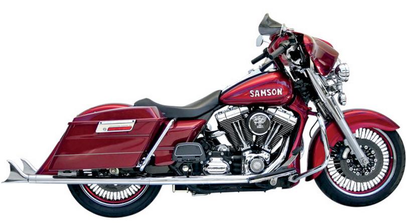 True Dual Crossover Exhaust System - 36in. Slip-Ons with Removable Longtail Tips - Chrome