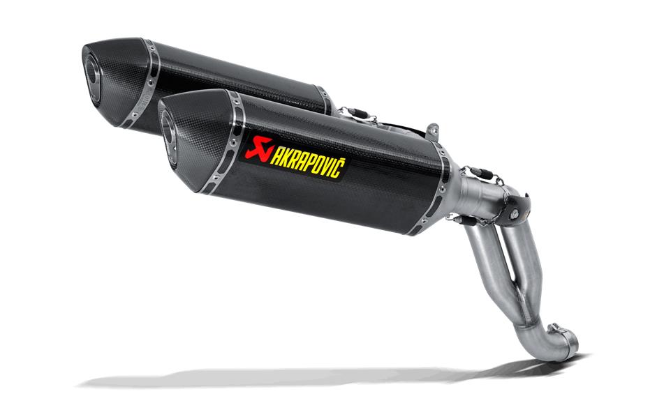 Slip-On Line Dual Exhaust - Carbon Fiber Mufflers