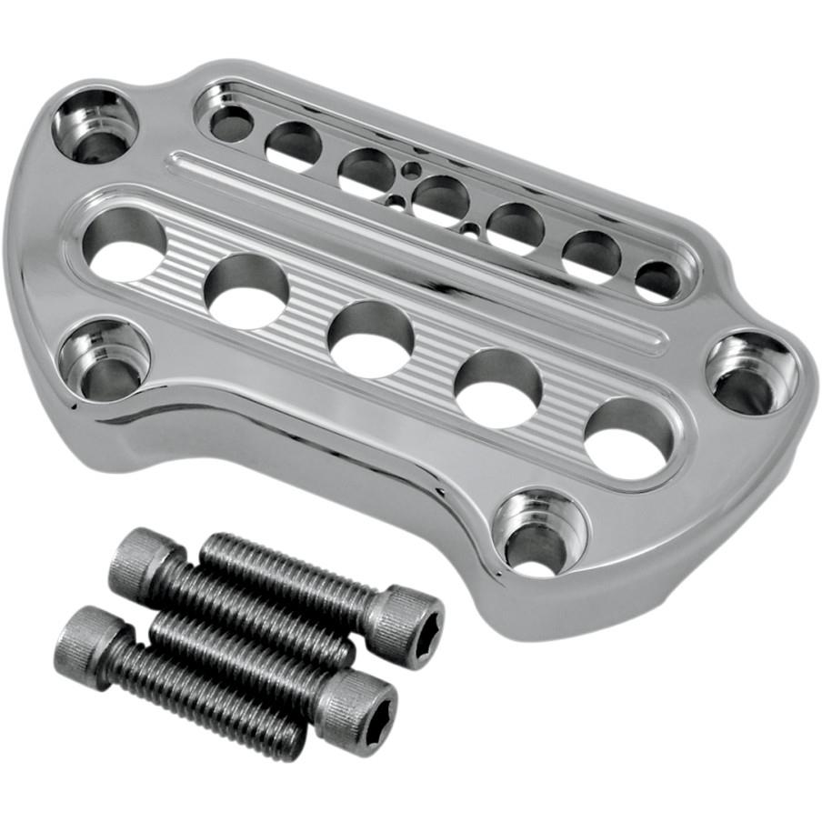 Indicator Light Handlebar Clamps - Chrome Plated Finish