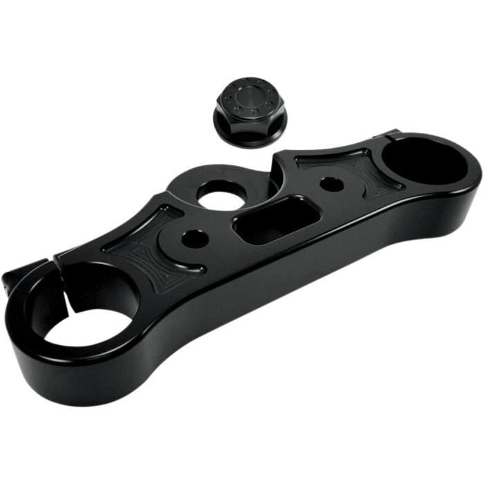 Dyna Upper Triple Tree - Black Anodized