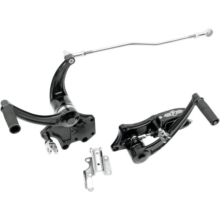 Stock Length Contour Forward Controls - Black Anodized