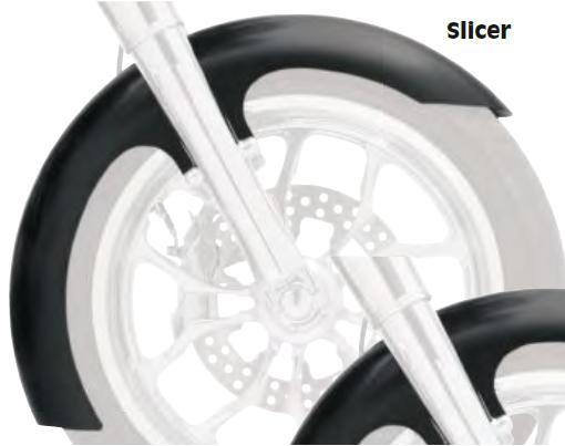 Tire Hugger Series Front Fender for 21in. Wheel - Slicer - Chrome
