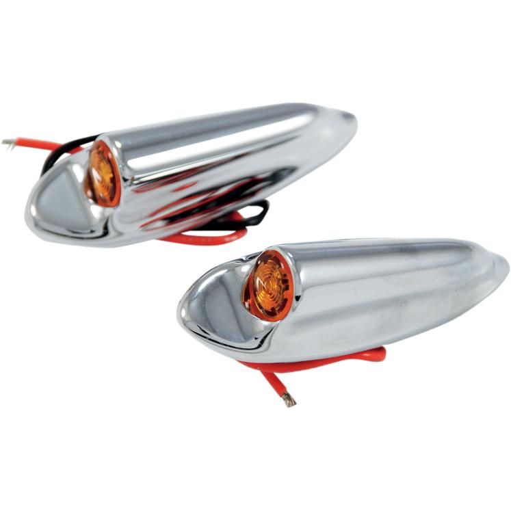 Front LED Turn Signals - Black Anodized