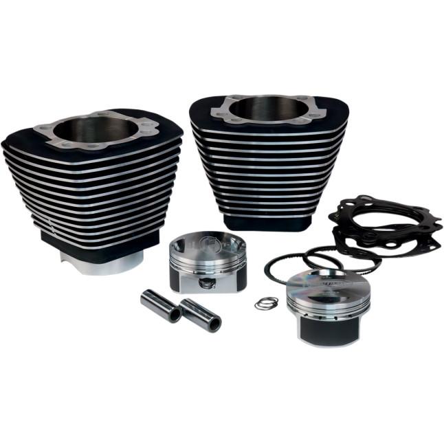 Monster Big Bore Kit (85in. Forged) - Bore 3.8125in. - 10.5:1 Compression - Black/Highlighted Fins