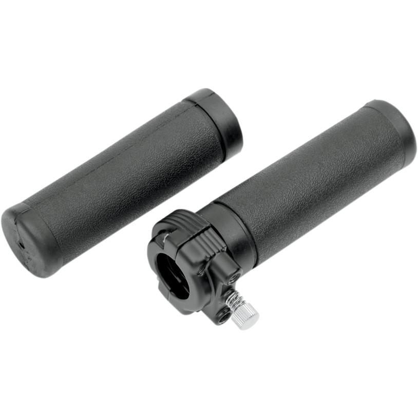 Dual-Cable Throttle/Grip Assembly - Matte Black