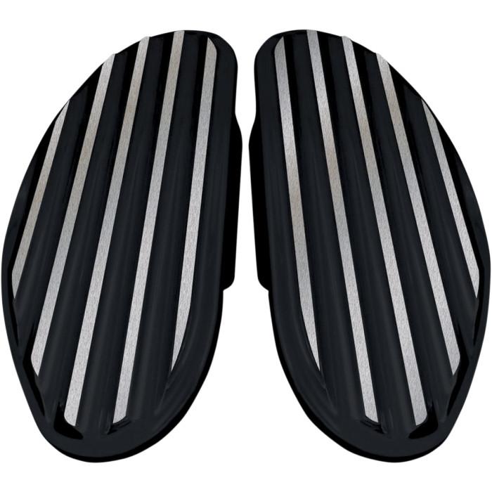 Passenger Finned Floorboards - Gloss Black Powercoat
