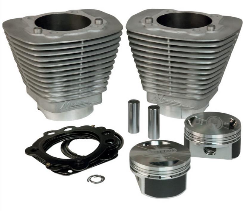 Bolt-On Big Bore Kit (85in. Domed) - Bore 3.563in. - 10.5:1 Compression - Silver