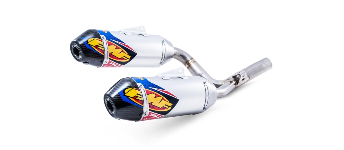 Factory 4.1 RCT Dual Slip-Ons - Aluminum Muffler - Carbon Fiber End Cap