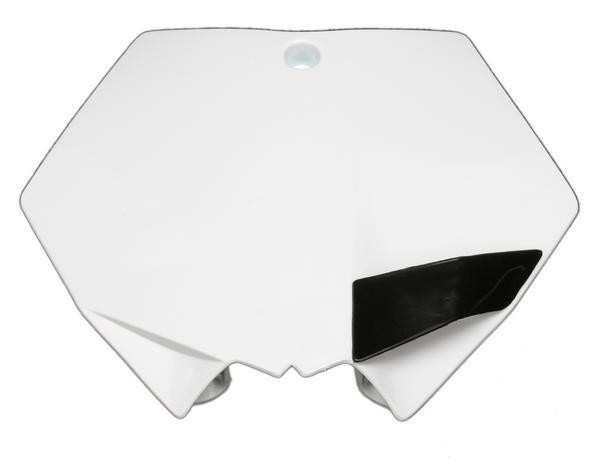 Front Number Plate - White