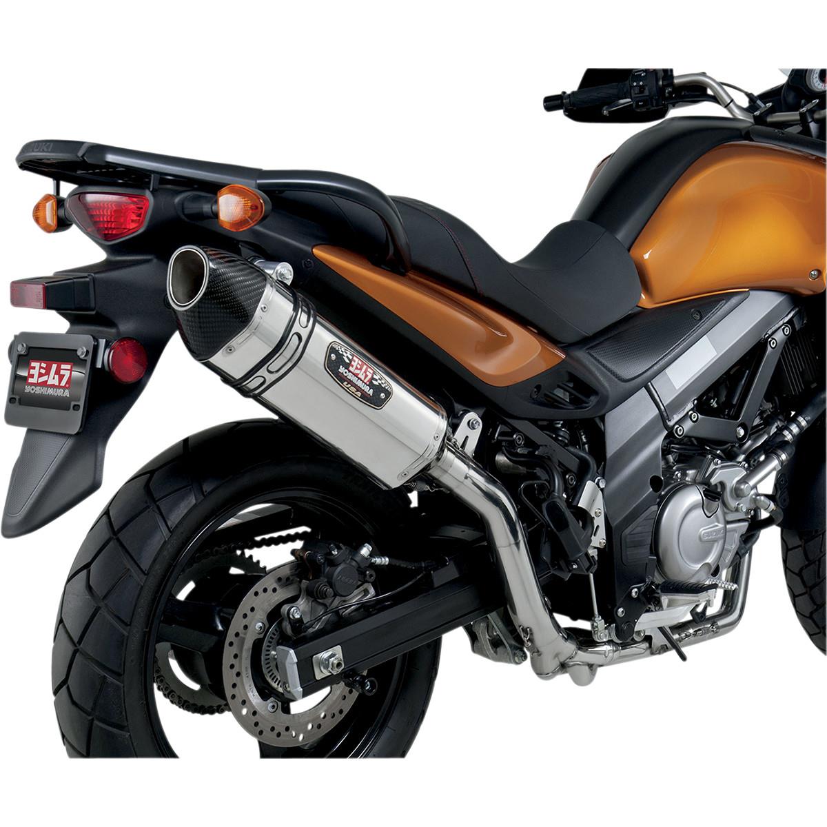 R-77 Race Series 3/4 Exhaust - Stainless Steel Muffler - Carbon Fiber End Cap