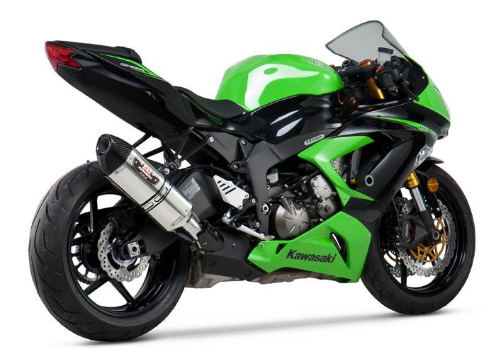 R-77 Street Series Slip-On - Stainless Steel Muffler - Carbon Fiber End Cap