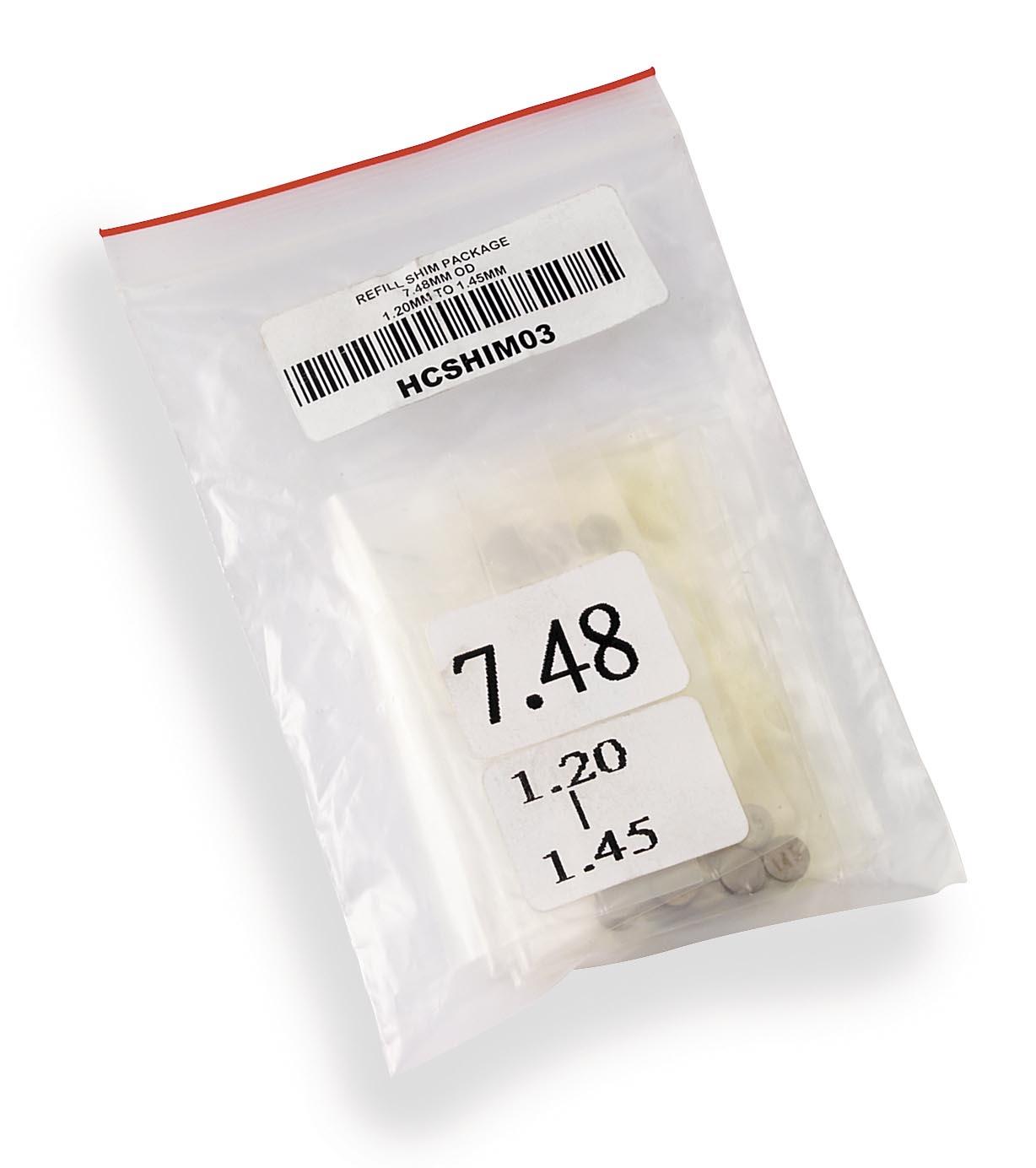 10.00mm Valve Shim Refill Package - 1.85mm - 2.00mm