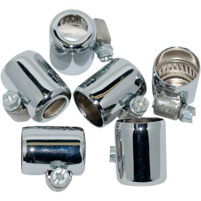 Hose Clamp for 3/8in. Oil Line - Chrome