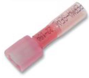 Heat Shrink 0.25in. Male Quick Disconnect for 18-22 Gauge Wire