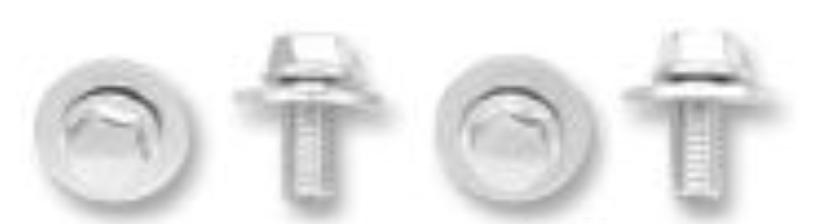 Hex-Head Flange Nuts with Fender Washers - M6x1.0x12mm