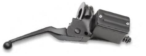 5/8in. Single-Disc Master Cylinder with Lever and Clamp Half - Black