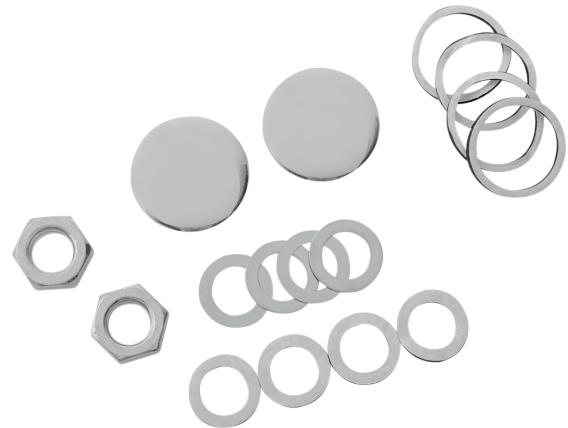 Upper Shock Bolt/Stud Covers - Chrome
