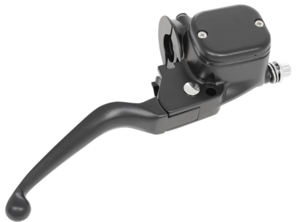 9/16in. Single-Disc Master Cylinder with Lever and Clamp Half - Black