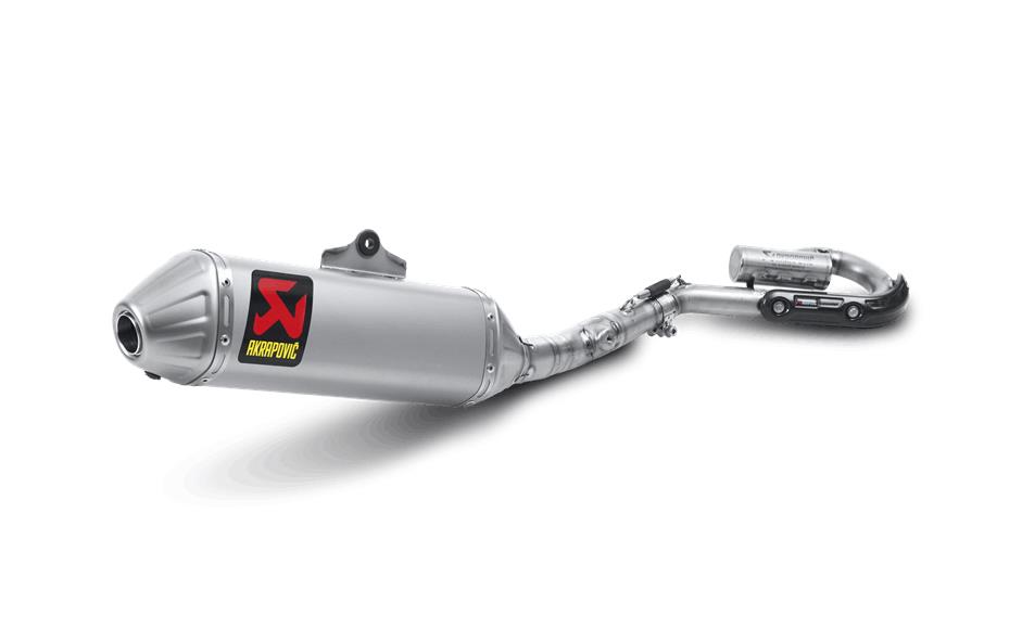 Racing Line Full System Exhaust - Titanium Muffler with Spark Arrestor