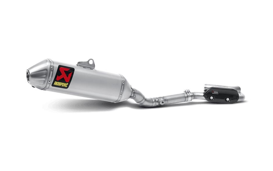 Evolution Line Full System Exhaust - Titanium Muffler with Spark Arrester