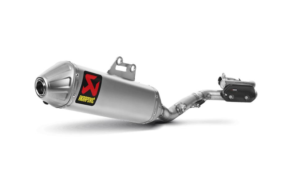 Evolution Line Full System Exhaust - Titanium Muffler with Spark Arrester