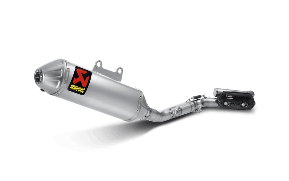 Racing Line Full System Exhaust - Titanium Muffler with Spark Arrestor