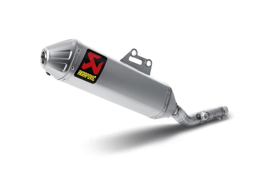 Slip-On Line Exhaust - Titanium Muffler with Spark Arrestor