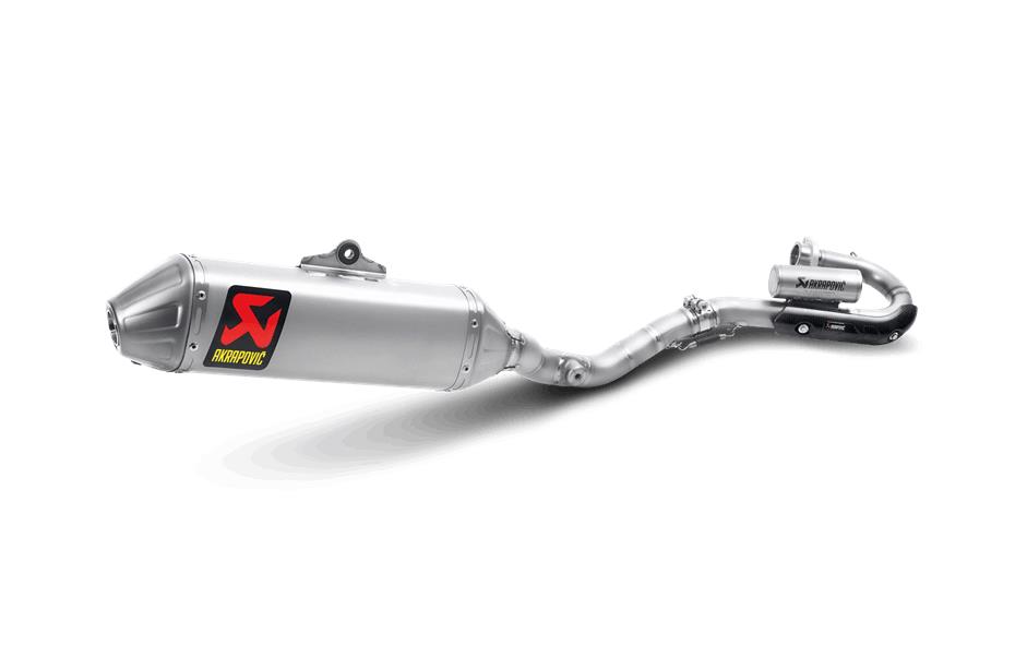 Evolution Line Full System Exhaust - Titanium Muffler with Spark Arrester