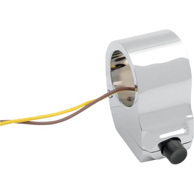 Contour Single-Button Switch Housing - Chrome