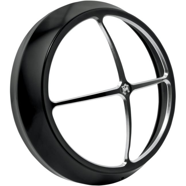 Crossbar 7in. Vision Series Headlight Bezel - Contrast Cut