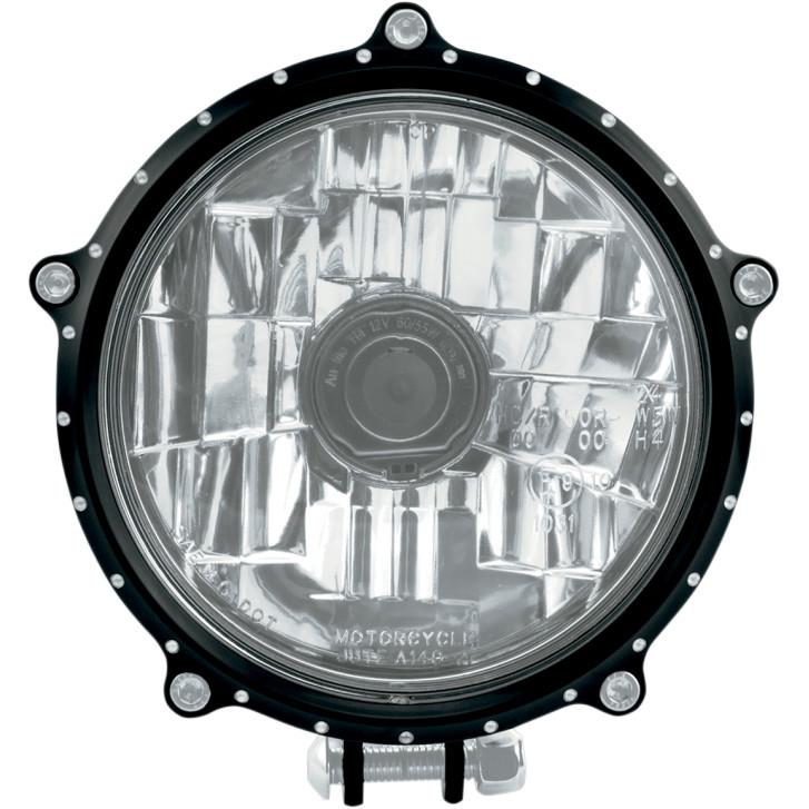 Chrono 5 3/4in. Headlight Assembly - Black Ops