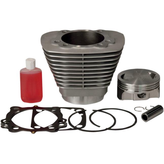 Bolt-On Big Bore Kit (515cc Forged) - Bore 3-9/16in. - 10.5:1 Compression - Silver