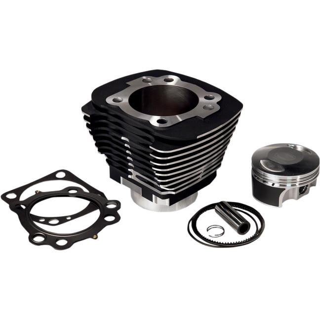 Bolt-On Big Bore Kit (515cc Forged) - Bore 3-9/16in. - 10.5:1 Compression - Black/Highlighted Fins