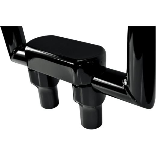 Handlebar Riser/Top Clamp Kit with 1-1/2in. Clamping Area - 3in. Tall - Black