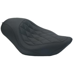 Wide Tripper Solo Seat - Diamond Stitch - Black