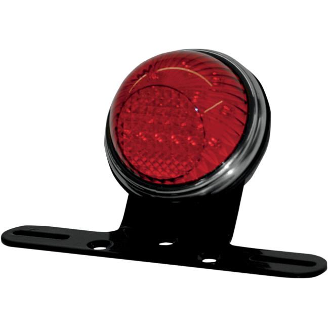 Willys Style OEM Mount Tail Light/License Plate Mount - Stainless Steel Light