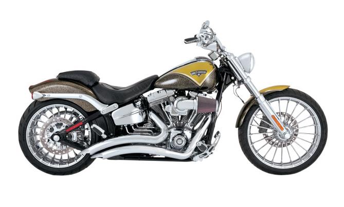 Big Radius 2-Into-2 Exhaust System -  Chrome