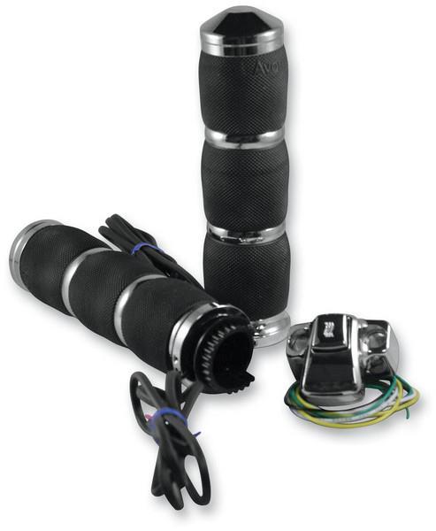 Air Cushioned Heated Grips - Black