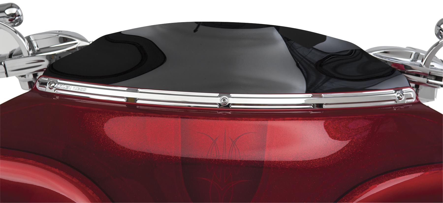 Beveled Billet Windshield Trim - Chrome