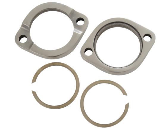 Exhaust Flange Kit - Heavy Duty - Polished Stainless Steel