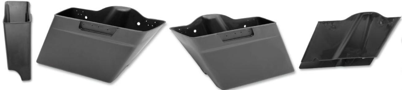 Extended OEM Style Saddlebags - Right Side