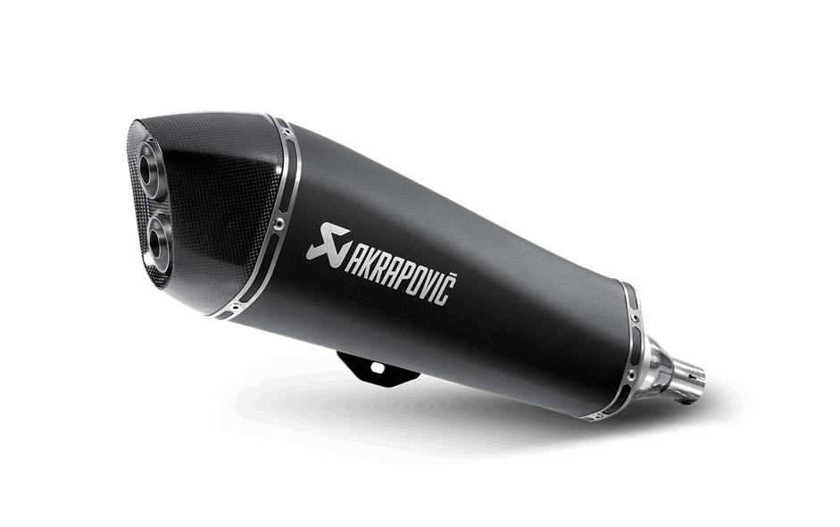 Slip-On Line Exhaust - Black Stainless Steel Muffler