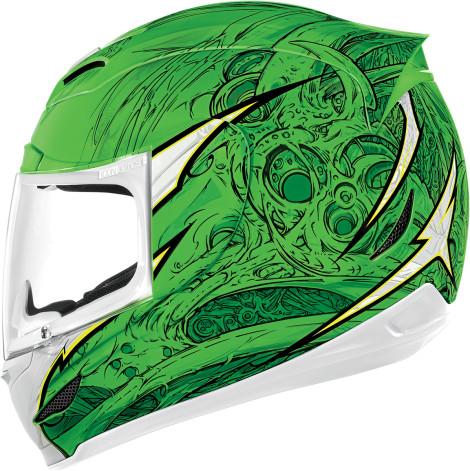 Side Plate Kit for Airmada Sportbike SB1 Helmet - Green
