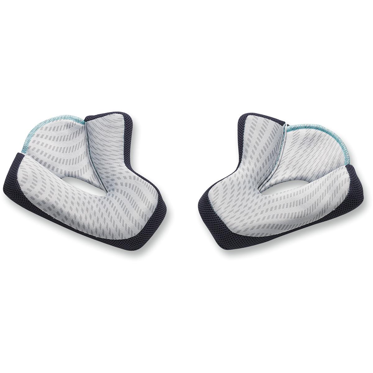 Cheek Pads for Verge Helmets - Gray/Cyan - XS (40mm)