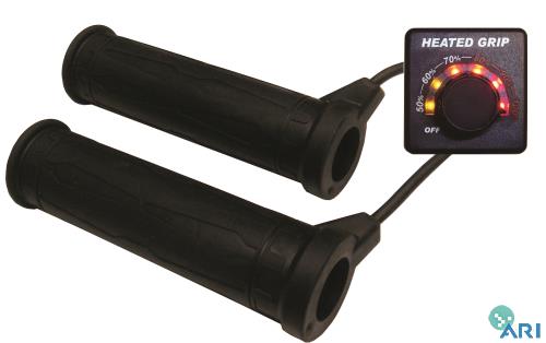 Heated Grips with Heated Thumb and Muliti-Adjustment Switch for ATV or Snowmobile