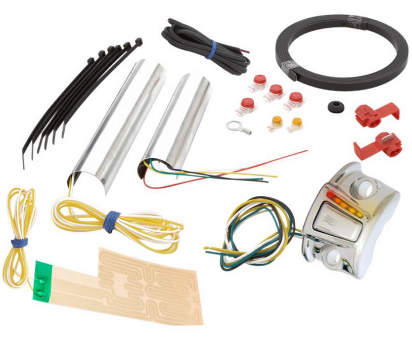 Grip Warmers - Left Side Mount Chrome