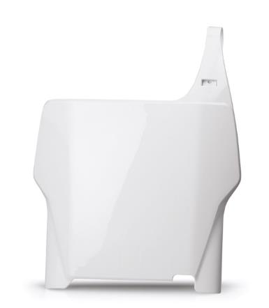 Front Number Plate - White