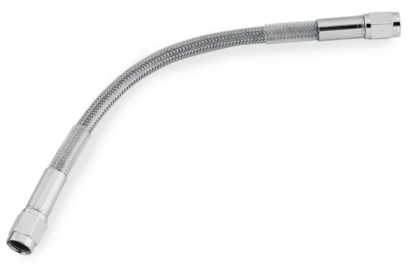 Universal DOT Clear Coat Brake Hose with Chrome Ends - 42in.