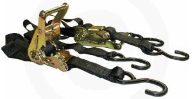 Heavy Duty Ratchet Strap - 1 1/2in x 6ft - 3000lb - Black