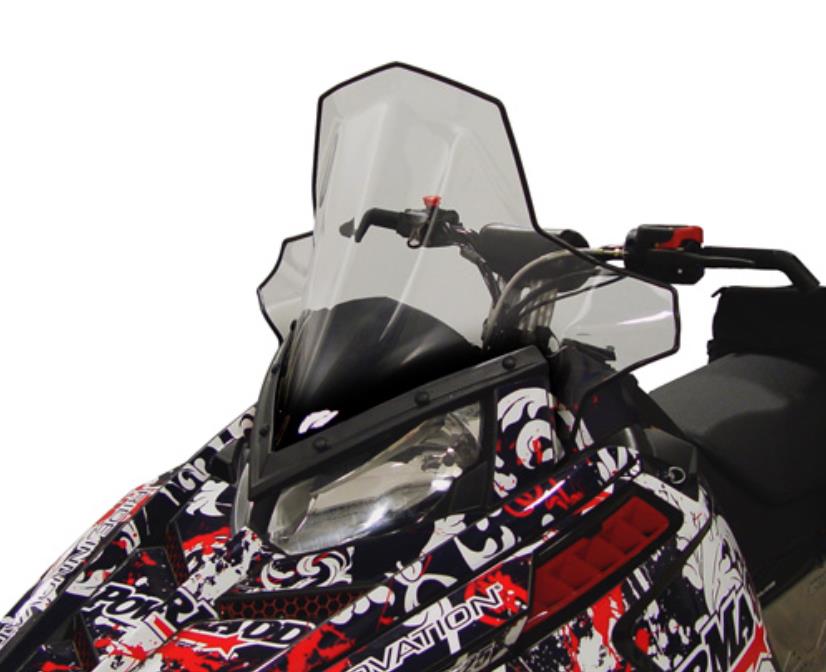 Cobra Windshield - 19in. - Clear with Black Fade